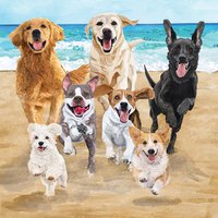 餐巾33x33厘米 - Release the Hounds