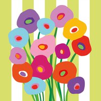 餐巾33x33厘米 - Super Bouquet vert