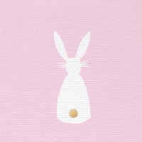 Tovaglioli 33x33 cm in rilievo - Bunny Canvas rosa