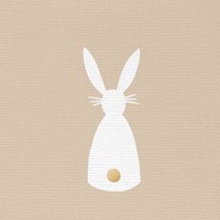 Tovaglioli 33x33 cm in rilievo - Bunny Canvas taupe