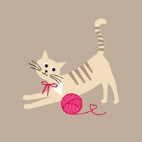 Serviettes 33x33 cm - Miss Sophie sand