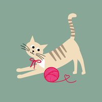 Serviettes 33x33 cm - Miss Sophie sage