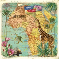 餐巾33x33厘米 - Travel to Africa 33x33cm