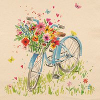 Servietten 33x33 cm - Ride my Bike  eco