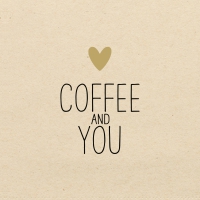 餐巾33x33厘米 - Coffee + You eco