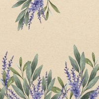 Serviettes 33x33 cm - Sage & Lavender eco