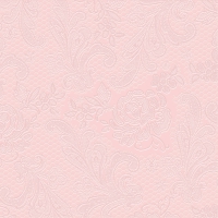 餐巾33x33厘米 - Lace embossed femme rose 33x33cm