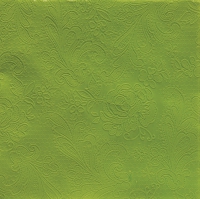 Serviettes 33x33 cm - Lace embossed greenery 33x33 cm