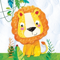 Servietten 33x33 cm - Happy Lion 33x33 cm