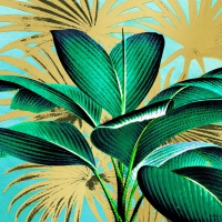餐巾33x33厘米 - Tropical Leaves 33x33 cm