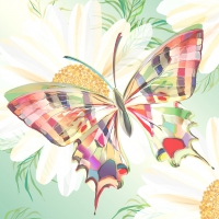 Serviettes 33x33 cm - Echo Butterfly 33x33 cm