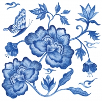 Servietten 33x33 cm - Princess Peony