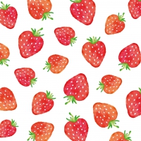 Servetten 33x33 cm - Strawberries 33x33 cm