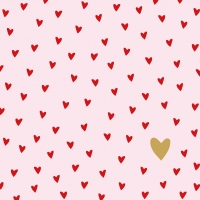 餐巾33x33厘米 - Little Hearts rosé 33x33 cm