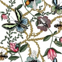 餐巾33x33厘米 - Bugs & Butterflies 33x33 cm