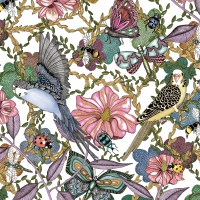 餐巾33x33厘米 - Birds & Flowers 33x33 cm