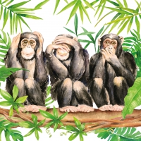 餐巾33x33厘米 - Three Apes 33x33 cm