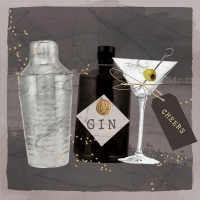 Servietten 33x33 cm - Gin & Martini 33x33 cm