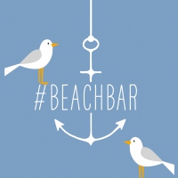 Serviettes 33x33 cm - Beach Bar 33x33 cm