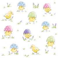 Салфетки 33x33 см - Easter Chick Napkin 33x33