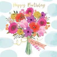 Servietten 33x33 cm - Happy Flowers Napkin 33x33