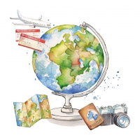 Napkins 33x33 cm - One World Napkin 33x33