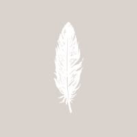 Tovaglioli 33x33 cm - Pure Feather taupe Napkin 33x33