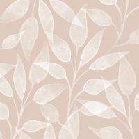 Салфетки 33x33 см - Scandic Leaves taupe Napkin 33x33