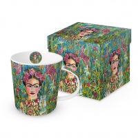 Porcelanowy kubek z uchwytem - Fridas Garden