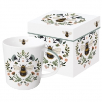 Porcelain cup with handle - Secret Bee