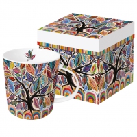 Porcelanowy kubek z uchwytem - Mosaic Magic