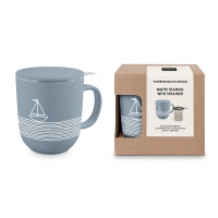 tea cups - Pure Sailing blue Matte T-Mug