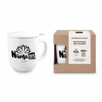 tea cups - Namasté white Matte T-Mug
