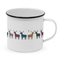 Taza esmaltada - Pure Deers Happy Metal Mug