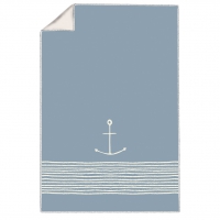 棉毯 - Pure Anchor blue Blanket
