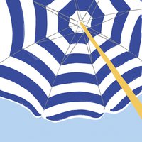 Servilletas 33x33 cm - Beach Umbrella blue