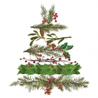 餐巾25x25厘米 - Christmas Arbor Napkin 25x25
