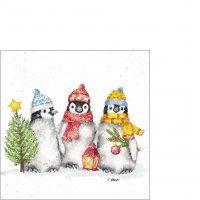 Napkins 25x25 cm - Sacred Penguins