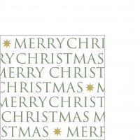 Napkins 25x25 cm - Christmas Letters forest green