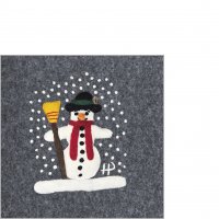 Napkins 25x25 cm - Schneemann