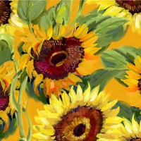 Servietten 25x25 cm - Girasole Bouquet