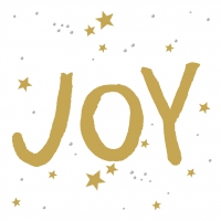 Serviettes 33x33 cm - Joy and Stars Napkin 33x33