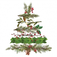 Servietten 33x33 cm - Christmas Arbor Napkin 33x33