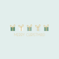餐巾33x33厘米 - Gift Parade green Napkin