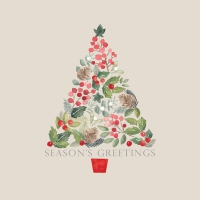 餐巾33x33厘米 - Merry Greetings Napkin