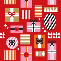 Servetten 33x33 cm - Gift Collage Napkin