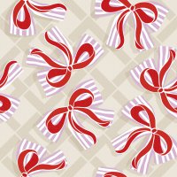 Servilletas 33x33 cm - Bows taupe Napkin