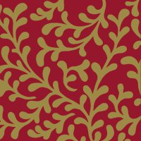 餐巾33x33厘米 - Pretty Tendrils red Napkin