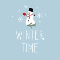 餐巾33x33厘米 - Winter Time Napkin
