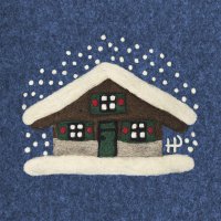 Serviettes 33x33 cm - Hütte im Schnee Napkin